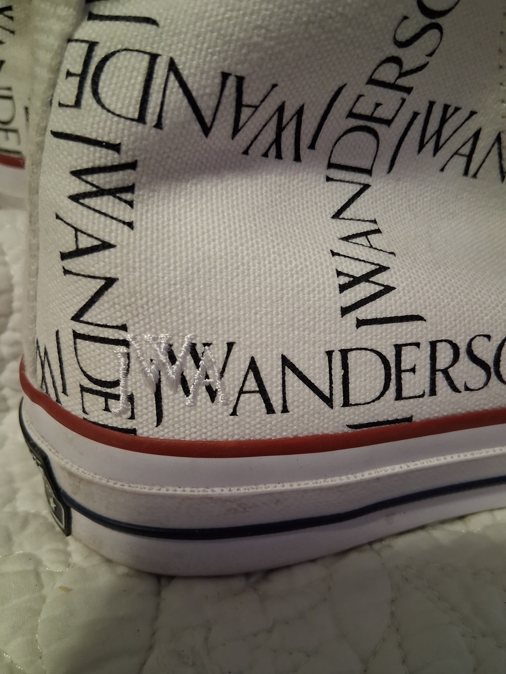 Converse Chuck 70 J.W. Anderson Grid High Top Sneaker White/Black 160808C - Picture 5 of 9